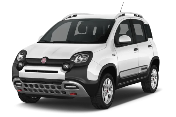 White Fiat Panda Cross Car PNG Transparent