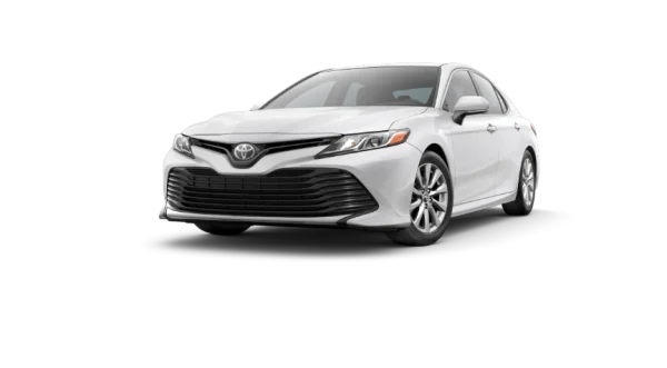 White Toyota Camry Car PNG Transparent Background