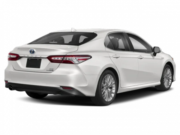 White Toyota Camry Hybrid Car PNG