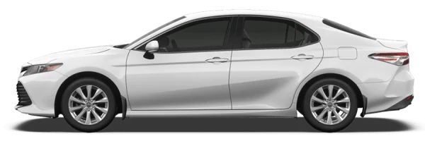 White Sedan Car PNG Transparent Background