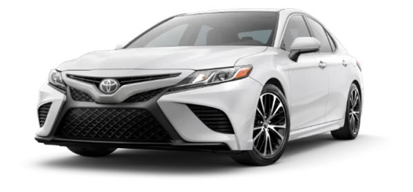 White Toyota Camry Car PNG Transparent Background
