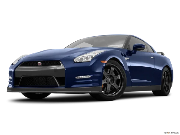 Blue Nissan GT-R Sports Car PNG Transparent Background