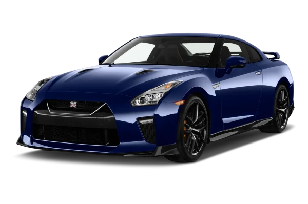 Blue Nissan GT-R Sports Car PNG Transparent Background