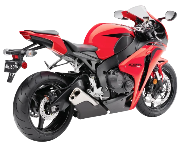Red Sport Motorcycle PNG Transparent Background