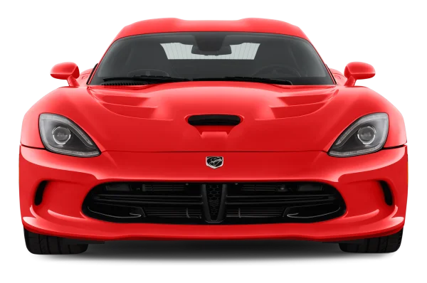 Red Dodge Viper Sports Car Front View PNG