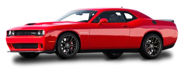 Red Dodge Challenger SRT Hellcat Transparent Background