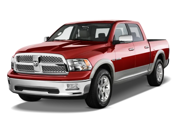 Red Dodge Ram Pickup Truck PNG Transparent Background