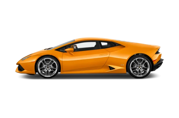 Orange Lamborghini Sports Car PNG