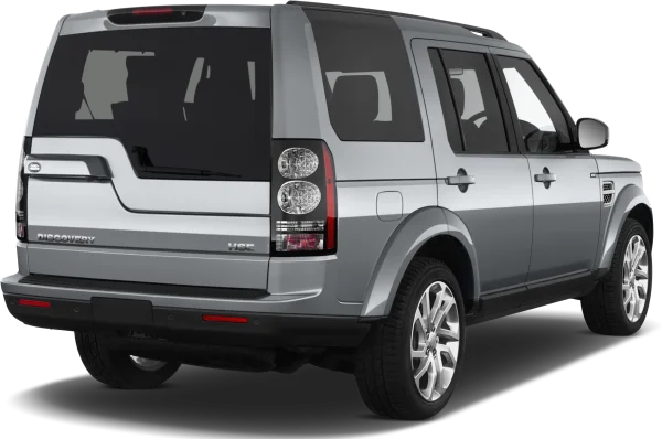 Silver Land Rover Discovery HSE SUV PNG Transparent Background