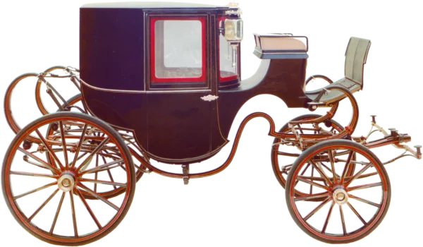 Vintage Horse Drawn Carriage PNG Transparent Background