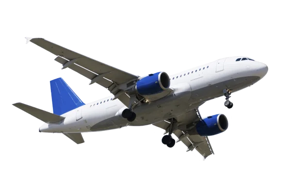 White Passenger Airplane PNG Transparent