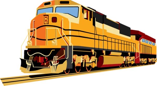Cartoon Diesel Locomotive PNG Transparent Background