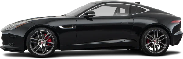 Black Jaguar F-Type Sports Car PNG Transparent Background