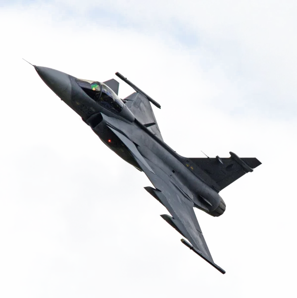 Modern Grey Fighter Jet PNG Transparent Background