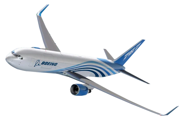 Boeing 767 Freighter Airplane PNG Transparent