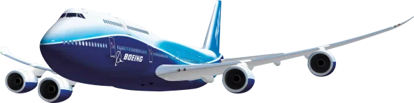Boeing 747 Passenger Airplane PNG Transparent