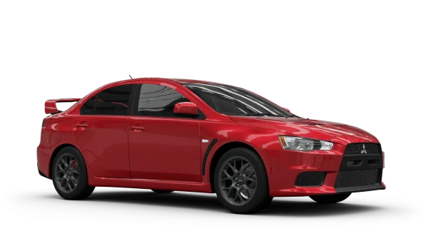 Red Mitsubishi Lancer Evo X PNG Transparent Background