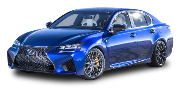 Blue Lexus Performance Car PNG Transparent Background