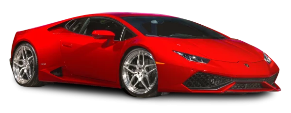Red Lamborghini Sports Car PNG Transparent Background