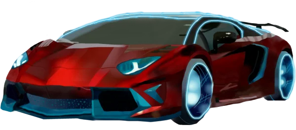 Red Neon Sports Car PNG Transparent