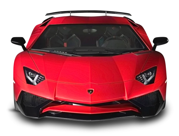 Red Lamborghini Sports Car PNG Transparent Background