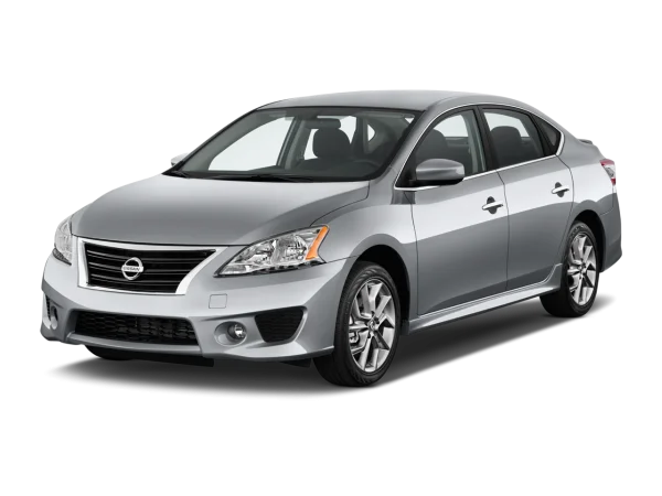 Silver Nissan Car PNG Transparent Background