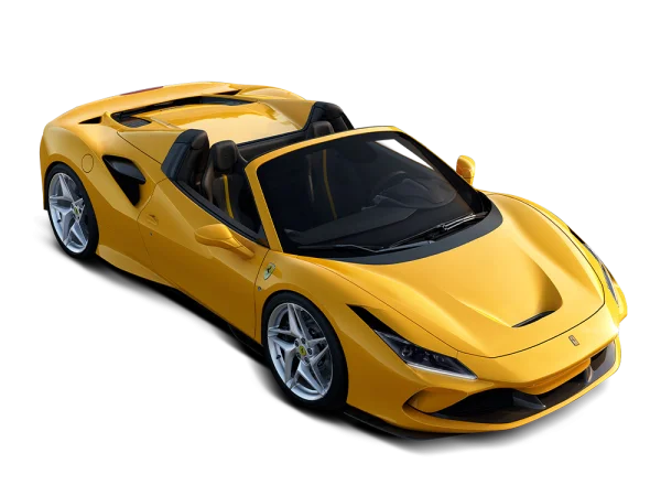 Yellow Ferrari Convertible Sports Car PNG