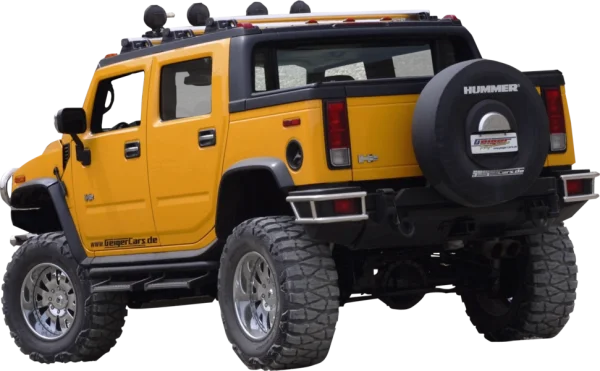 Yellow Hummer H2 SUV PNG Transparent