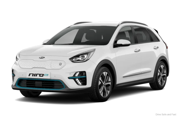 White Kia Niro EV Transparent PNG