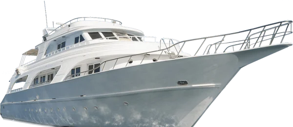 White Luxury Yacht PNG Transparent Background