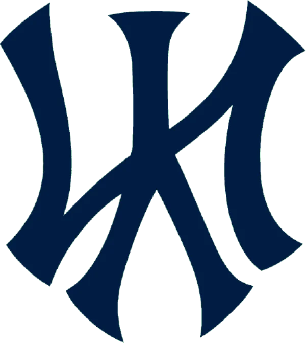 Stylish Dark Blue Monogram Logo PNG