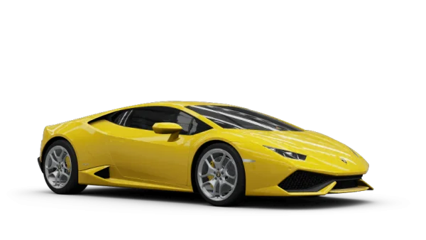 Yellow Lamborghini Sports Car PNG Transparent Background