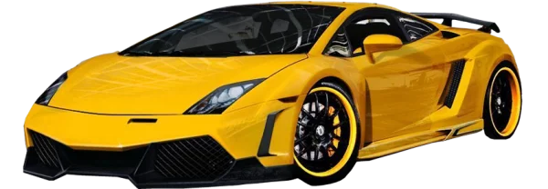 Yellow Luxury Sports Car PNG Transparent