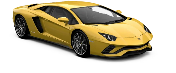 Yellow Lamborghini Aventador PNG Transparent