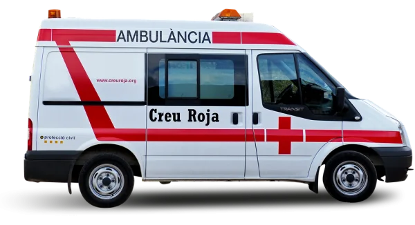 Red Cross Ambulance PNG Transparent Background