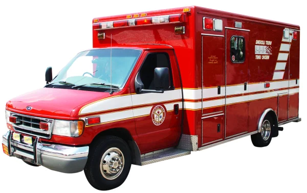 Red Ambulance Transparent Background PNG