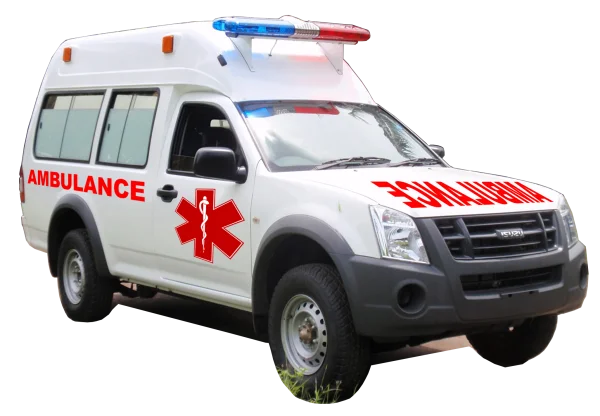 White Ambulance PNG Transparent Background