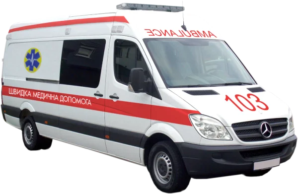 White Ambulance Van Transparent PNG