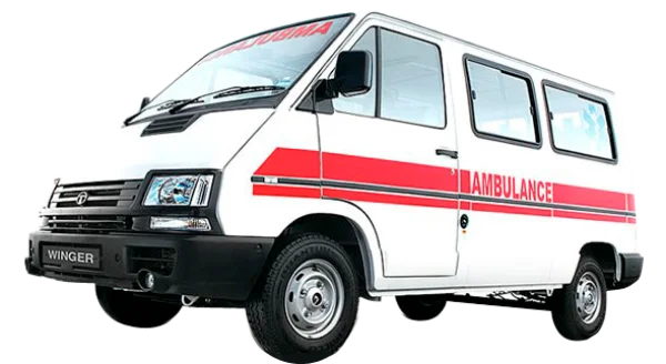 White Ambulance Van PNG Transparent Background