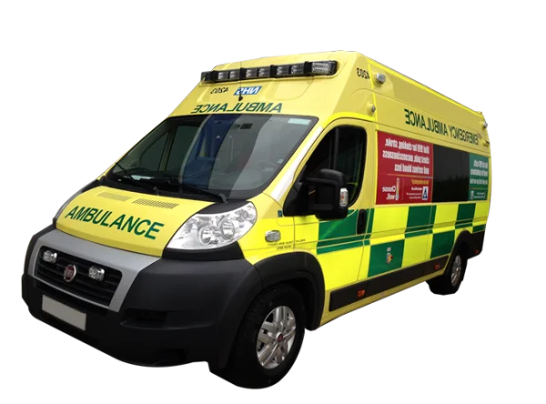 UK Emergency Ambulance PNG Transparent Background