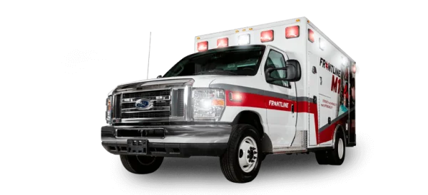 White Ambulance PNG Transparent Background