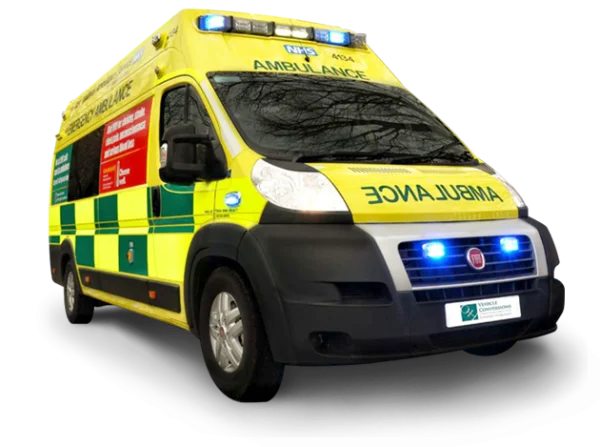 UK Emergency Ambulance PNG Transparent Background