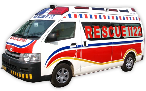 White Rescue Ambulance PNG Transparent Background