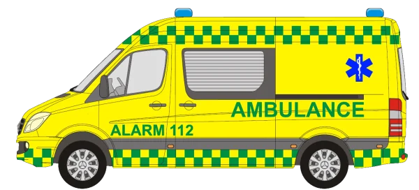 Yellow Emergency Ambulance Transparent PNG