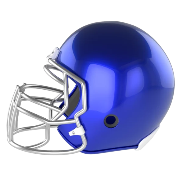 Blue Football Helmet PNG Transparent Background