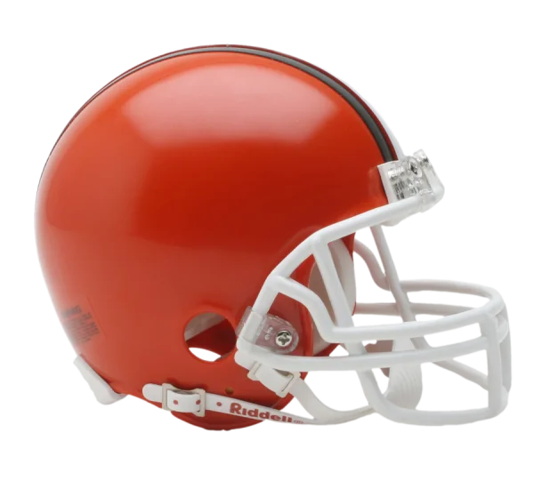 Orange Football Helmet PNG Transparent Background