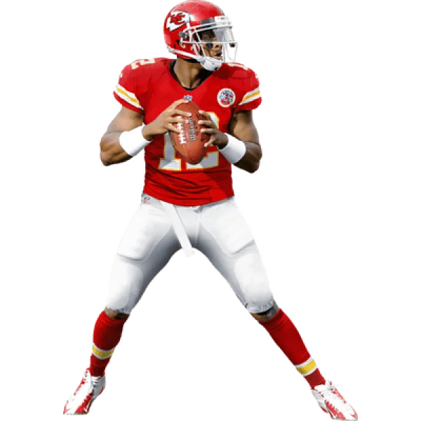 Kansas City Chiefs Player Holding Football PNG