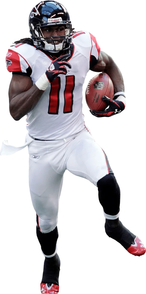 American Football Player Running with Ball PNG