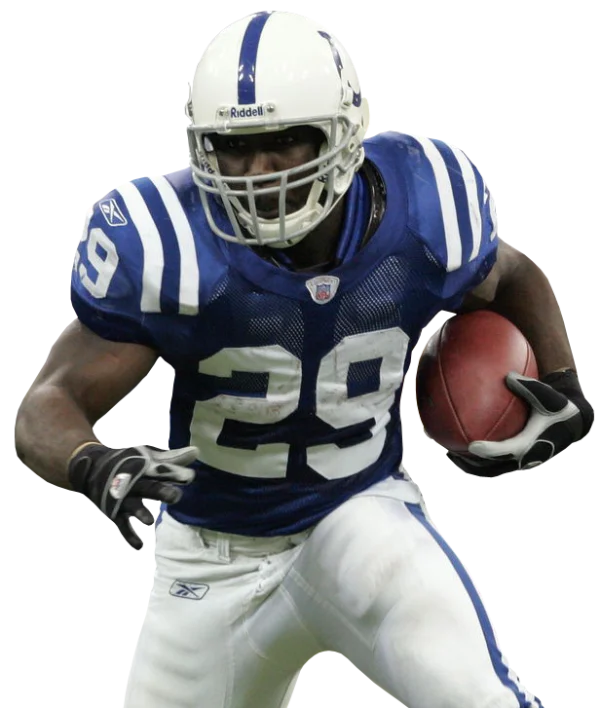 Indianapolis Colts Football Player Running with Ball PNG