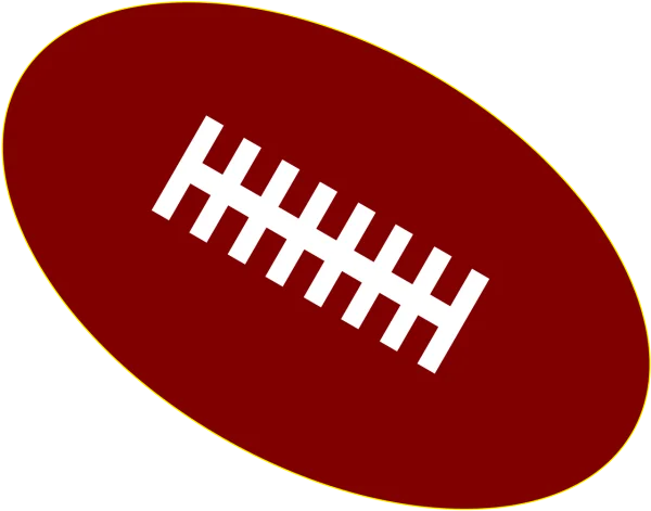 Stylized American Football PNG Icon